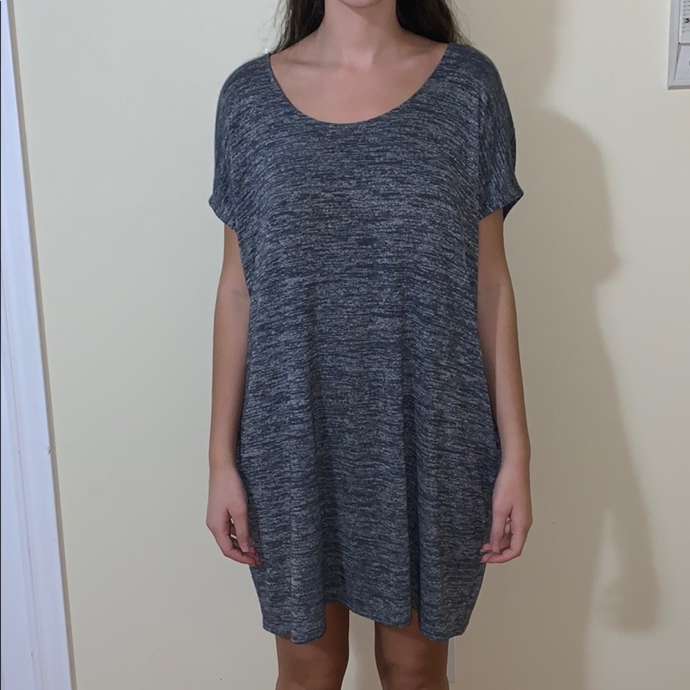 SALT AND PEPPER T-SHIRT DRESS